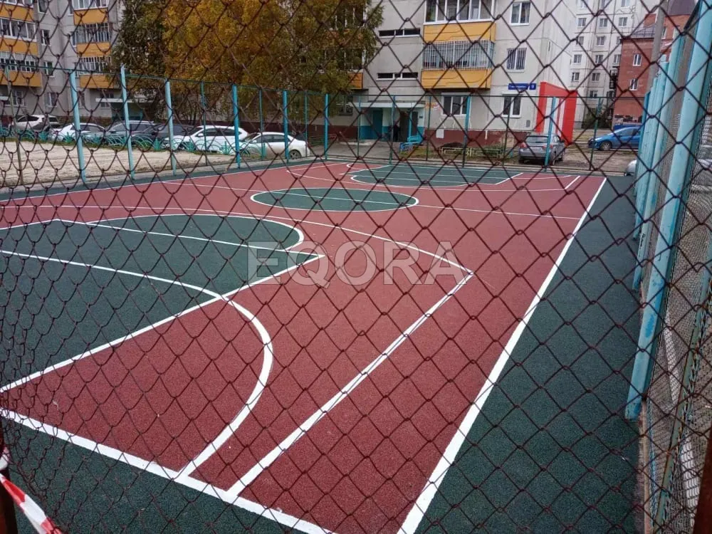 Резиновые покрытия из крошки для спортивных площадок в Пушкино