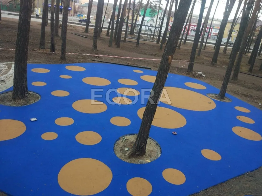 Конструкция резинового покрытия в Пушкино