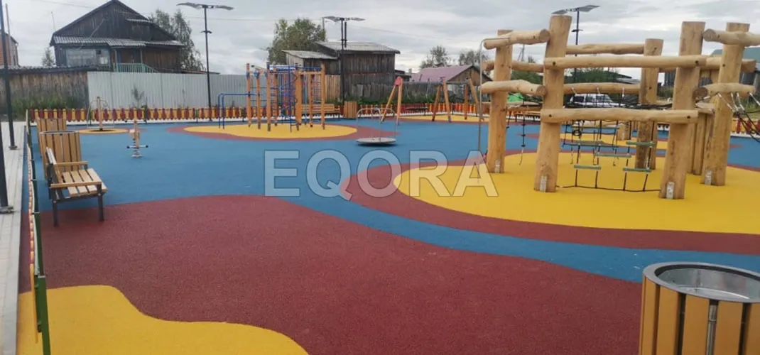 Варианты покрытия для детских площадок на улице в Пушкино